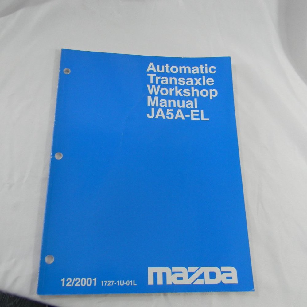 2001 Mazda Automatic Transaxle Workshop Manual JA5A-EL